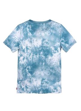 T-Shirt Levis Graphic Impresso Azul Para Menino