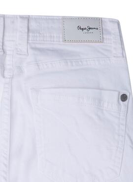 Bermuda Pepe Jeans Becket Denim Branco Para Menino