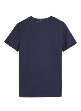 T-Shirt Tommy Hilfiger Varsity Azul Marinho para Menino