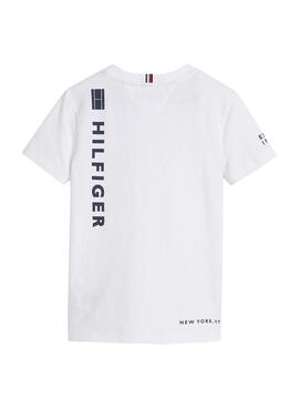 T-Shirt Tommy Hilfiger Colocação Branco Menino