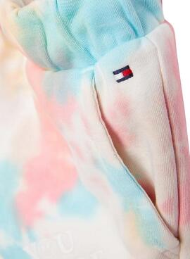 Short Tommy Hilfiger Tie Dye Multicolor para Menina