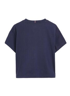 T-Shirt Tommy Hilfiger Bold Varsity Azul Marinho Menina