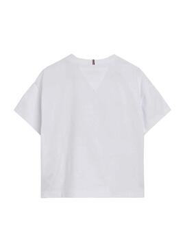 T-Shirt Tommy Hilfiger Bold Varsity Branco Menina