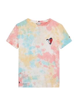 T-Shirt Tommy Hilfiger Tie Dye Multicolor Menina