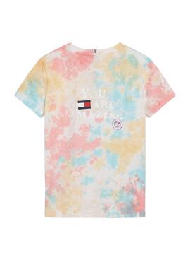 T-Shirt Tommy Hilfiger Tie Dye Multicolor Menina