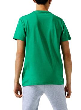 T-Shirt Lacoste TH0822 Verde Para Homem