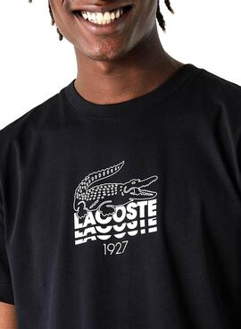 T-Shirt Lacoste TH1228 Preto Para Homem