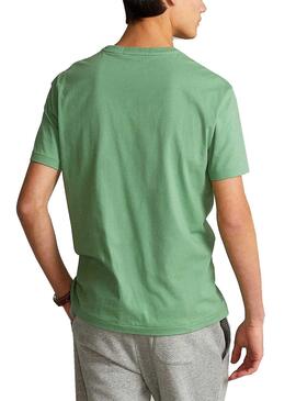 T-Shirt Polo Ralph Lauren Sport Verde Homem