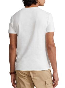 T-Shirt Polo Ralph Lauren Polo Urso Branco Homem