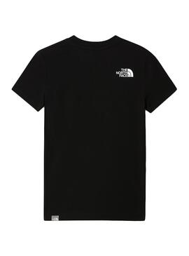 T-Shirt The North Face Box Preto Para Menino e Menina