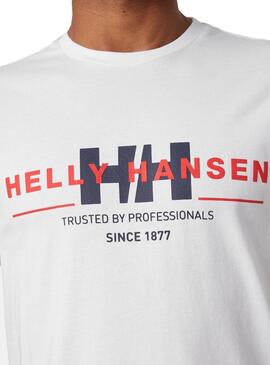 T-Shirt Helly Hansen Rwb Graphic Branco Homem