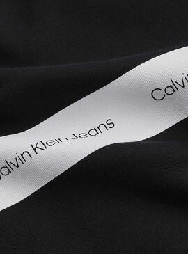 Sweat Calvin Klein Contrast Stripe Preto Homem