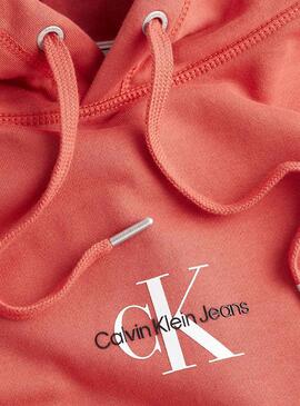 Sweat Calvin Klein Monogram Logo Vermelho Homem