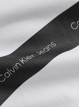 Sweat Calvin Klein Contrast Stripe Branco