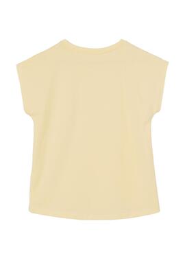 T-Shirt Pepe Jeans Nuria Amarelo Para Menina