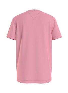 T-Shirt Tommy Hilfiger Bold Varsity Rosa Menino