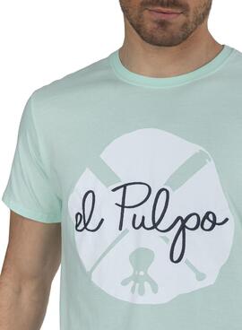 T-Shirt El Pulpo New Color Splash Verde Homem