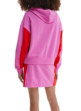 Sweat Calvin Klein Colorblock Rosa para Menina