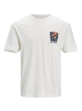 T-Shirt Jack & Jones Flows Branco para Menino