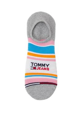 Maias Tommy Jeans Invisível Listras Multi Mulher