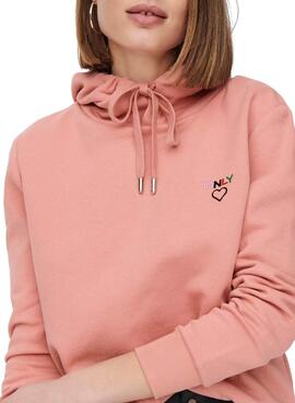 Sweat Only Logo Rosa para Mulher