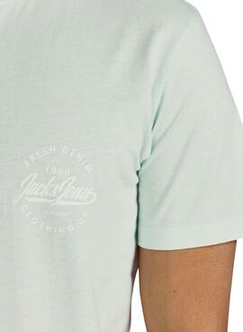 T-Shirt Jack & Jones Tarifário Menta Homem