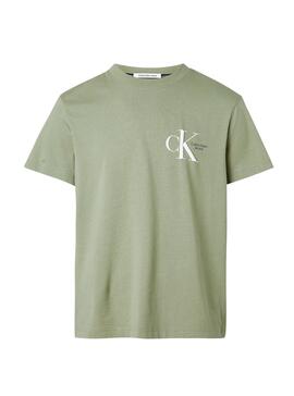 T-Shirt Calvin Klein Dynamic Verde Homem