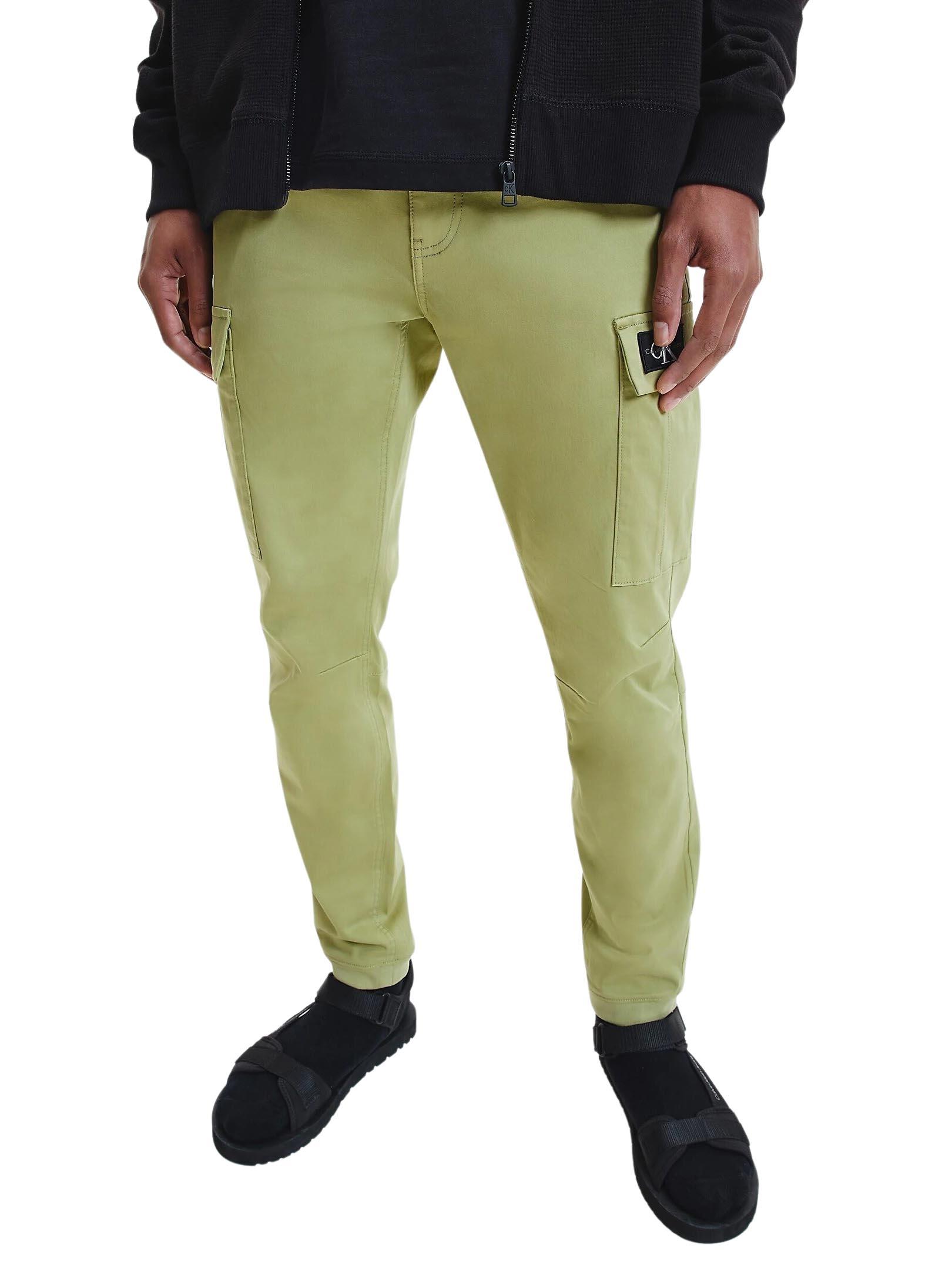 Calças Calvin Klein Cargo Verde Homem