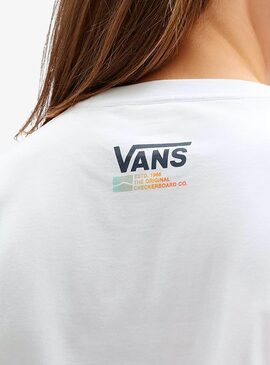 T-Shirt Vans Surf Dino Branco Para Menino