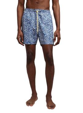 Swimsuit Napapijri Vail Estampado Flor Azul Homem