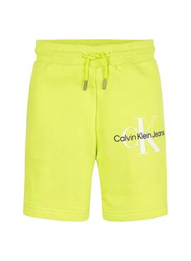 Bermuda Calvin Klein Shiny Amarelo para Menino