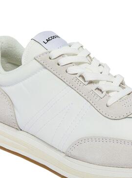 Sapatilhas Lacoste L Spin Branco e Bege Mulher