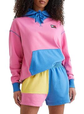 Sweat Tommy Jeans ABO POP Rosa para Mulher