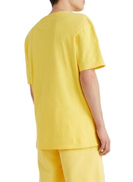 T-Shirt Tommy Jeans ABO POP Amarelo para Homen