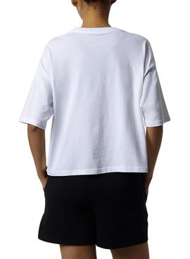 T-Shirt New Balance Essentials Super Bloom Branco