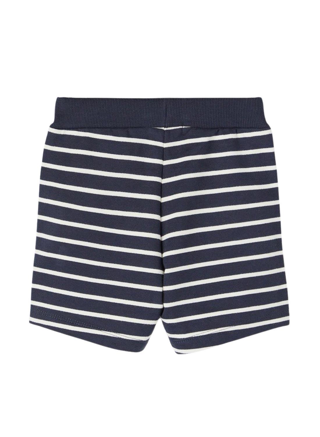 Bermudas Name It Jilan Azul Marinho e Branco para Menino