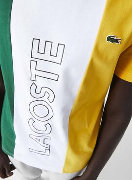 T-Shirt Lacoste Sport Tricolor para Homem