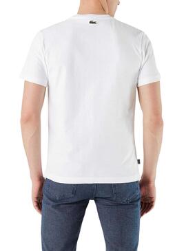 T-Shirt Lacoste Heritage Branco para Homem