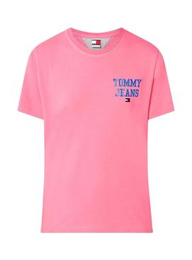 T-Shirt Tommy Jeans POP DROP Rosa Mulher
