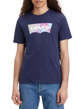 T-Shirt Levis Graphic Crewneck Marina Homem