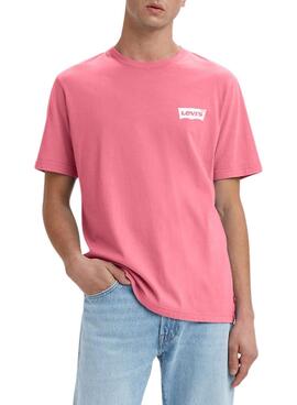 T-Shirt Levis Relaxed Fit Wave Rosa Homem