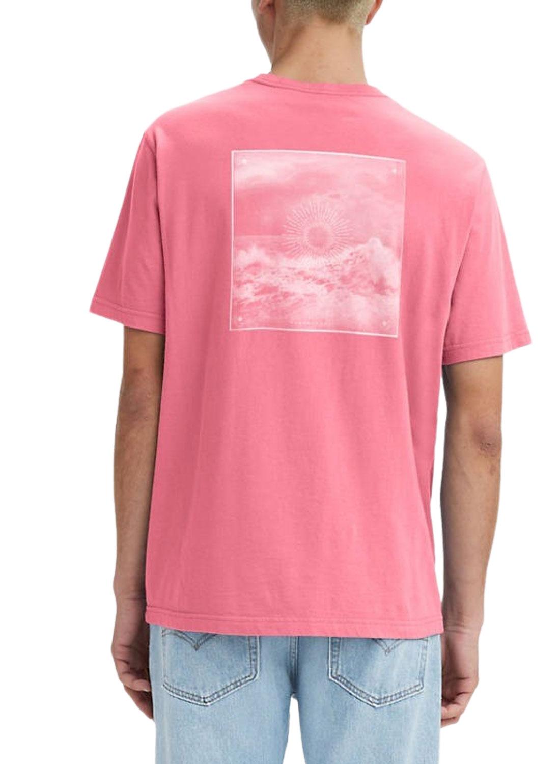 T-Shirt Levis Relaxed Fit Wave Rosa Homem