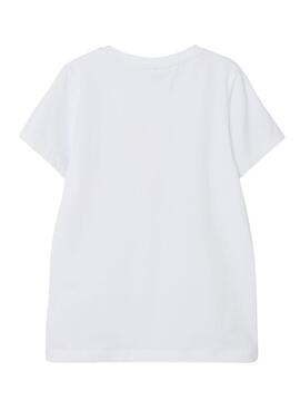 T-Shirt Name It Minecraft Branco para Menina