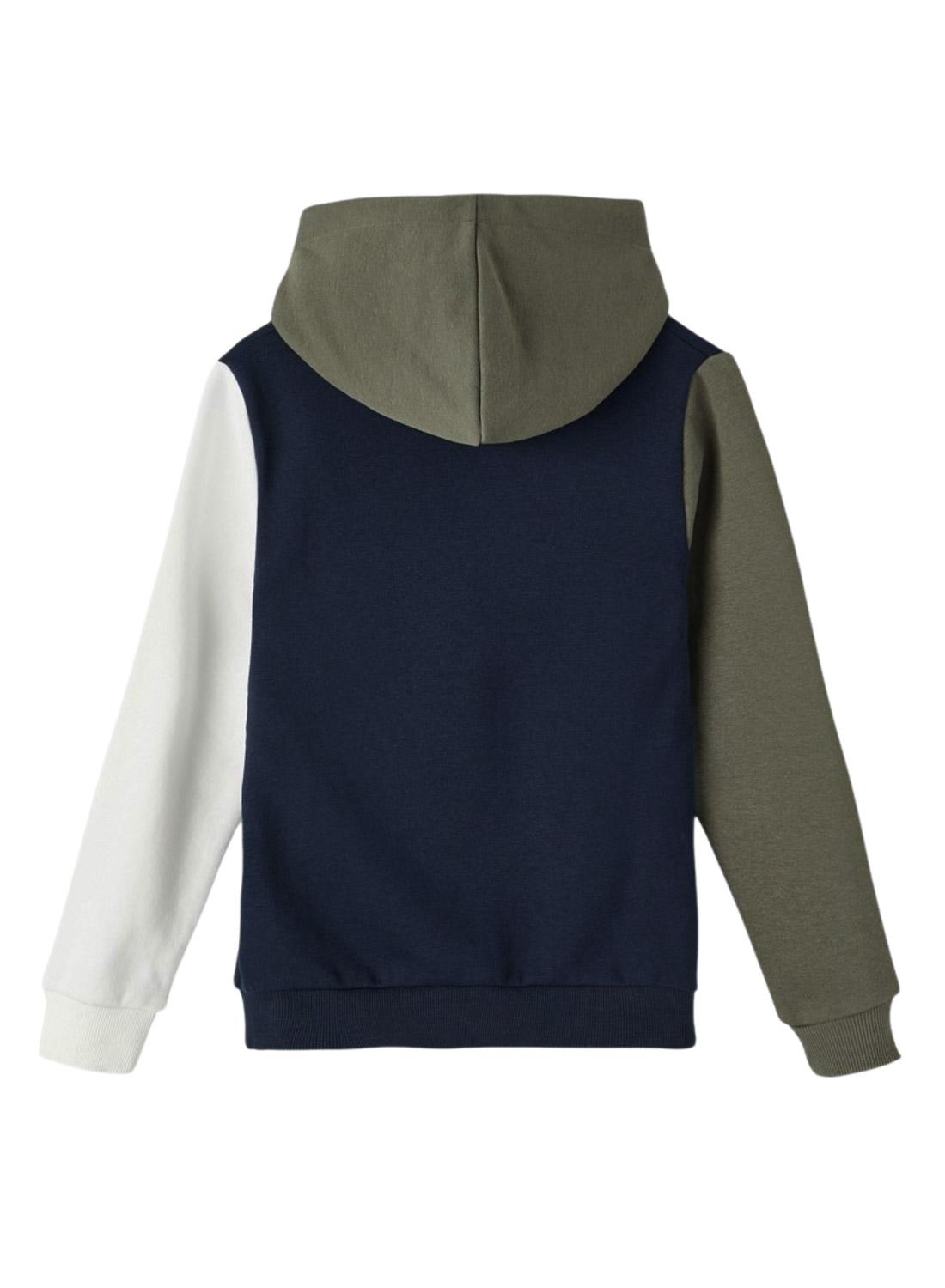 Sweat Name It Colourblock Marinha para Menino