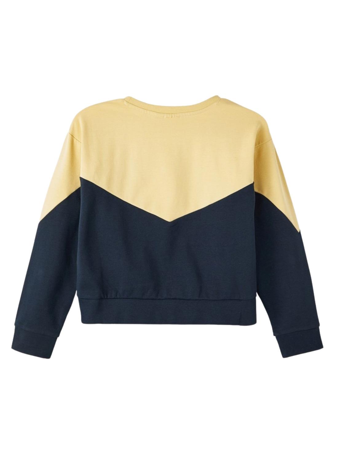 Sweat Name It Color Blocks Amarelo Menina