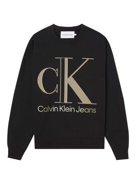 Sweat Calvin Klein High Shine Preto para Homem