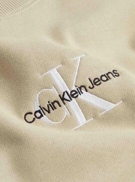 Sweat Calvin Klein Monogram Bege para Homem