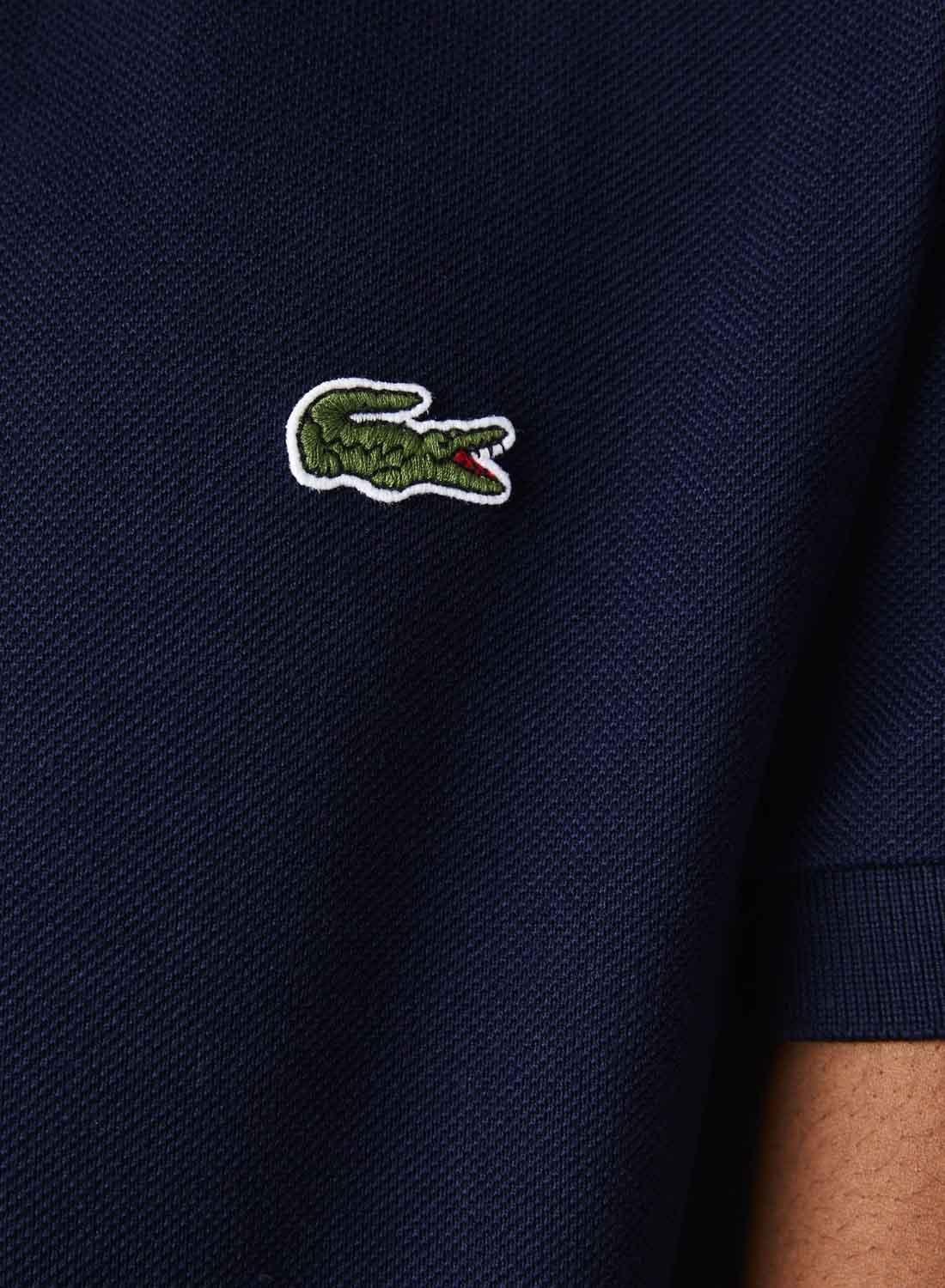 Polo Lacoste Basico Azul Marinho Homem