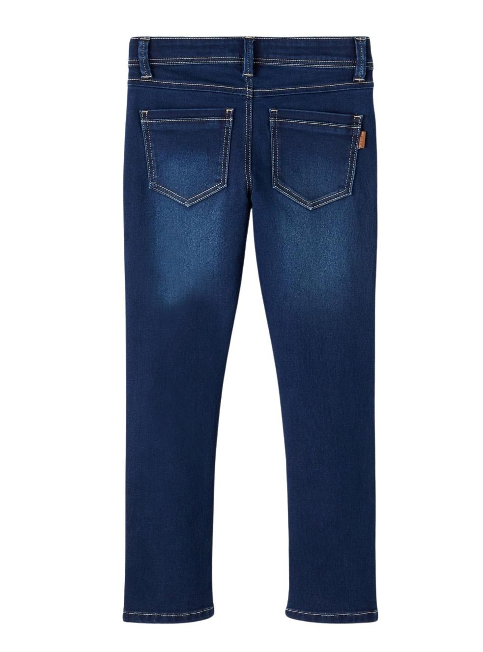 Jeans Name It Slim Fit Escuro para Menino