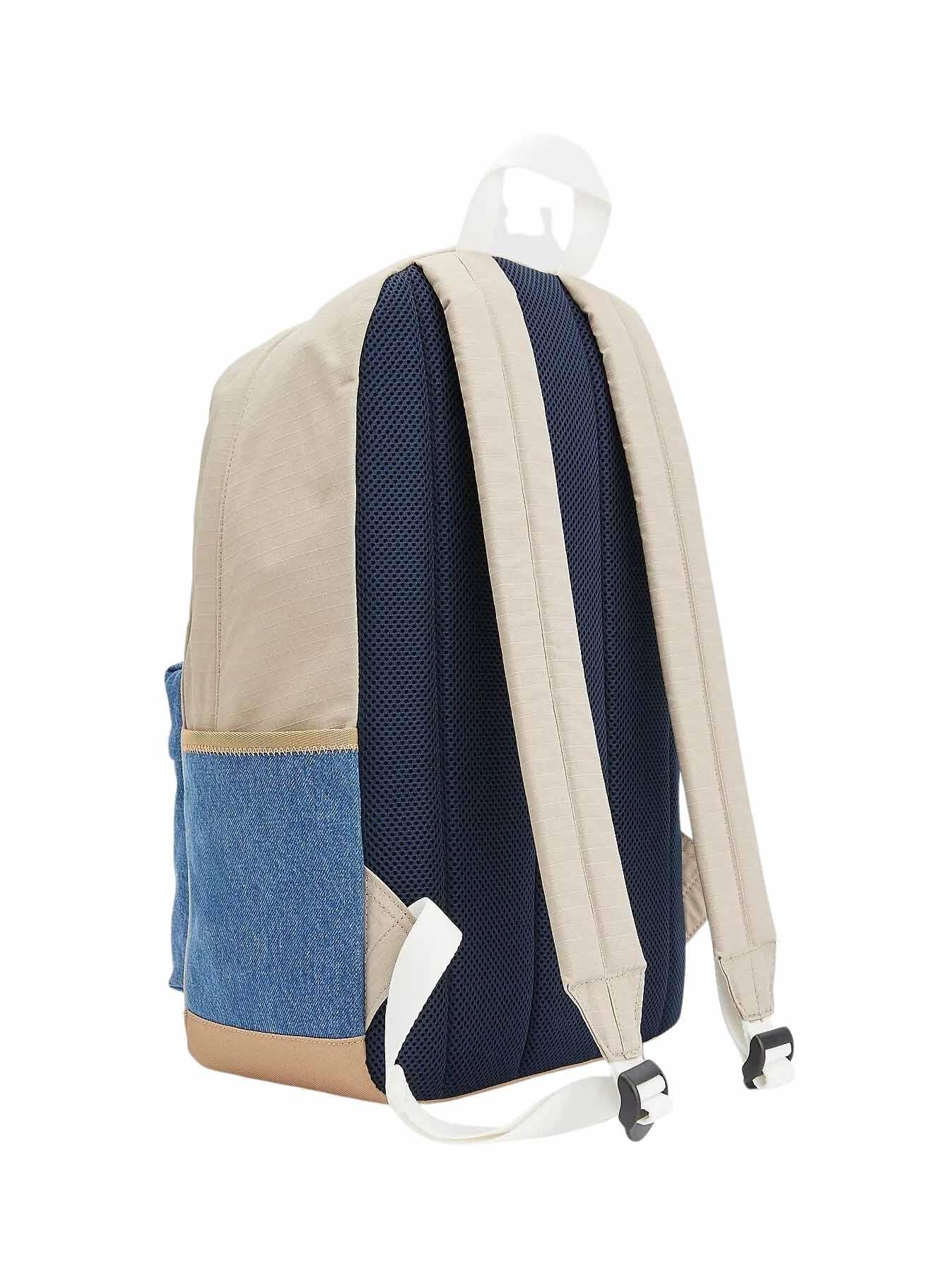 Mochila Tommy Jeans College Bege para Homem